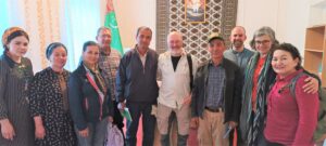 The team members meet with local authorities (Courtesy: Shirin Karryeva)